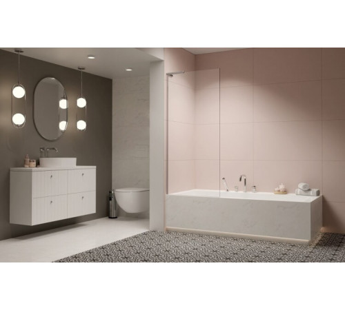 Шторка на ванну, Radaway, Modo SL PNJ II, шв 600*1500, петли-слева, цвет фурнитуры-хром, цвет стекла-прозрачный, Easy Clean