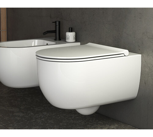 Унитаз, Globo, MODE, подвесной, шгв 340*530*330, CERASLIDE, BATAFORM, цвет-белый