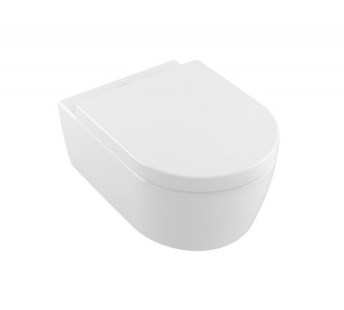 Унитаз, Villeroy&Boch, Avento, подвесной, шгв 370*530*310, CeramicPlus, цвет-альпийский белый