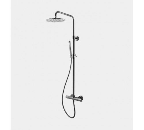 Душевая стойка, Fima Carlo Frattini, Shower column, цвет-брашированный никель