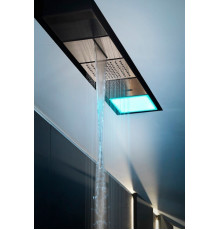 Комплект душевой системы, Gessi, Binario, цвет-Steel Brushed/Mirror Steel/Black XL