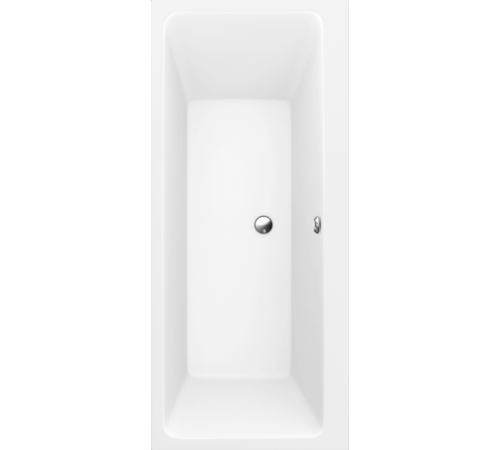 Ванна, Villeroy&Boch, Collaro, шгв 1600*750*470, цвет-альпийский белый (белый Alpin)/хром