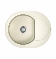 Мойка, OMOIKIRI, Sakaime, шгв 600*470*220, отверстия для смесителя-2 промаркированных, цвет-белый