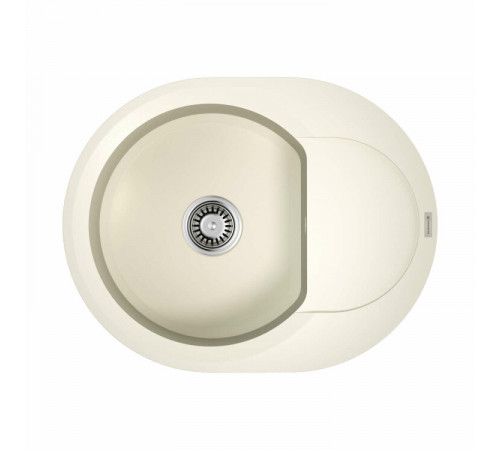 Мойка, OMOIKIRI, Sakaime, шгв 600*470*220, отверстия для смесителя-2 промаркированных, цвет-белый