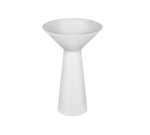 Раковина, Gessi, Cono, шгв 546*546*900, отверстия для смесителя-отсутствуют, цвет -матовый белый