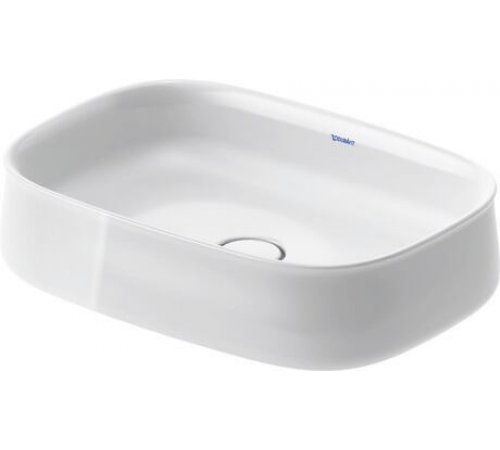 Раковина, Duravit, Zencha, шгв 550*390*135, отверстия для смесителя-отсутствуют, цвет-белый