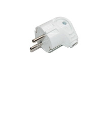 Угловая вилка с/з, белая Makel 10027