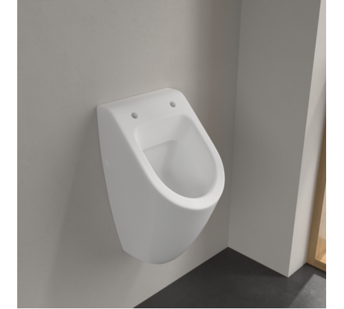 Писсуар, Villeroy&Boch, Subway, шгв 285*315*535, CeramicPlus, цвет-Stone White