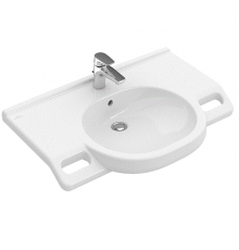 Раковина, Villeroy&Boch, O'Novo Vita, шгв 800*550*190, отверстия для смесителя-1, цвет-альпийский белый