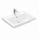 Раковина, Villeroy&Boch, Loop&Friends, шгв 560*380*120, отверстия для смесителя-отсутствуют, цвет-альпийский белый