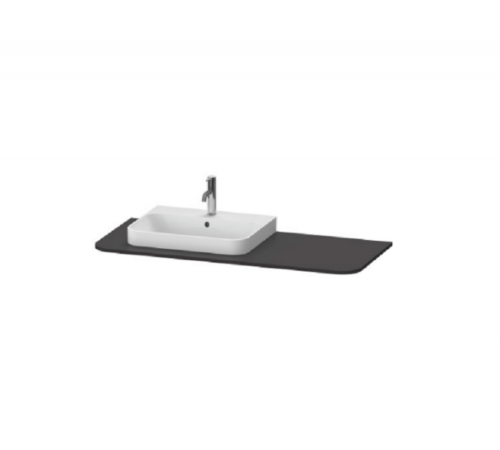 Столешница, Duravit, Happy D.2 Plus, шгв 1300*550*16, цвет-Graphite Super Matt