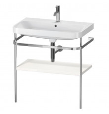 Консоль, Duravit, Happy D.2 Plus, шгв 775*490*850, 1, цвет полки-белый глянцевый, цвет рамы-хром
