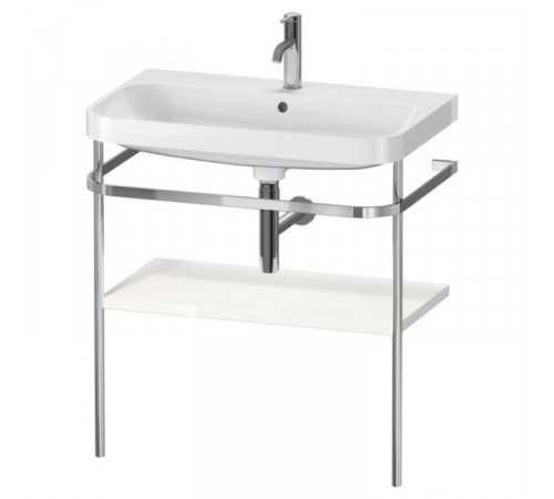Консоль, Duravit, Happy D.2 Plus, шгв 775*490*850, 1, цвет полки-белый глянцевый, цвет рамы-хром