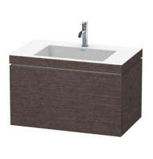 Тумба под раковину, Duravit, L-Cube, шгв 800*480*500, раковина-в комплекте, цвет-дуб тёмный брашированный