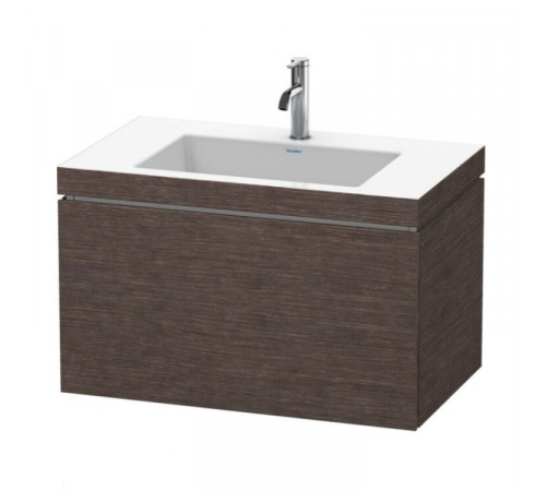 Тумба под раковину, Duravit, L-Cube, шгв 800*480*500, раковина-в комплекте, цвет-дуб тёмный брашированный