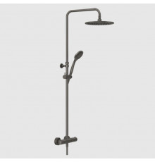 Душевая стойка, Gessi, Minimalistic shower, цвет-Black Metal Brushed PVD