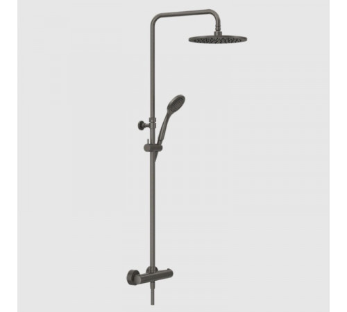 Душевая стойка, Gessi, Minimalistic shower, цвет-Black Metal Brushed PVD