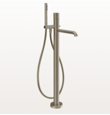 Смеситель для ванны и душа, Gessi, Habito Cesello, напольный, цвет-Finox Brushed Nickel