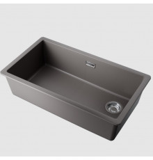 Мойка, Omoikiri, Kata Side , шгв 760*430*217, отверстия для смесителя-отсутствуют, цвет-Leningrad grey