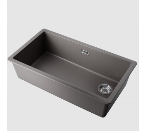 Мойка, Omoikiri, Kata Side , шгв 760*430*217, отверстия для смесителя-отсутствуют, цвет-Leningrad grey