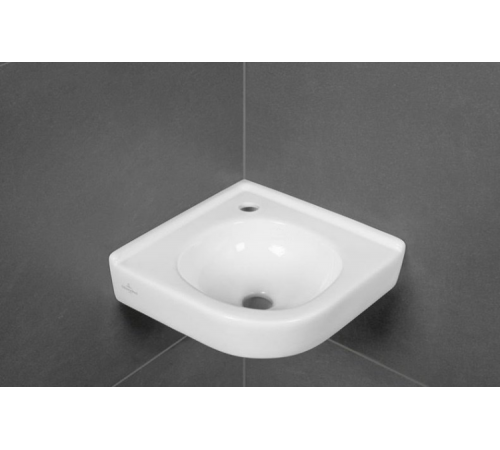 Раковина, Villeroy&Boch, O.Novo, шгв 450*320*85, отверстия для смесителя-1, цвет-альпийский белый