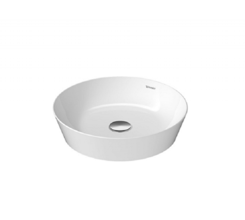 Раковина, Duravit, Cape Cod, шгв 430*430*100, отверстия для смесителя-отсутствуют, цвет раковины-белый глянцевый