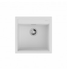 Мойка, OMOIKIRI, Kitagawa, шгв 510*510*200, отверстия для смесителя-3 промаркированных, чаши-1, цвет-Белый