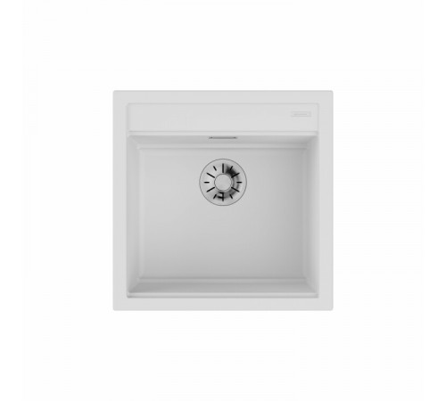 Мойка, OMOIKIRI, Kitagawa, шгв 510*510*200, отверстия для смесителя-3 промаркированных, чаши-1, цвет-Белый