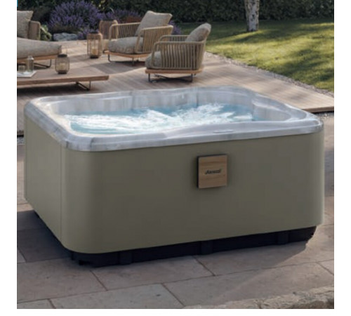 Гидромассажная ванна, Jacuzzi, LODGE M, шгв 2000*1850*900, есть, цвет чаши-белый, цвет внешней отделки-quartz grey