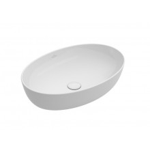 Раковина, Villeroy&Boch, Artis, шгв 610*410*130, отверстия для смесителя-отсутствуют, CeramicPlus, цвет-альпийский белый