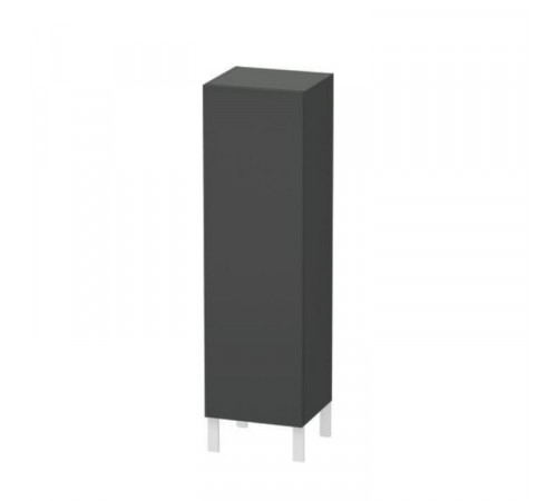 Шкаф-пенал, Duravit, L-Cube, шгв 400*363*1320, петли-слева, цвет-графит матовый
