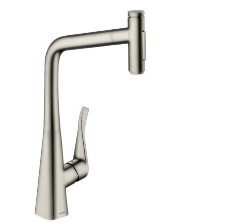 Смеситель для кухни, Hansgrohe, Metris Select M71, sBox, цвет-сталь