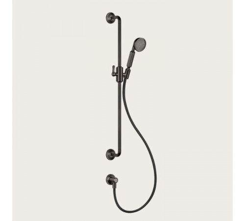 Душевой гарнитур, Gessi, VENTI20, 78, цвет-Black Metal Brushed PVD