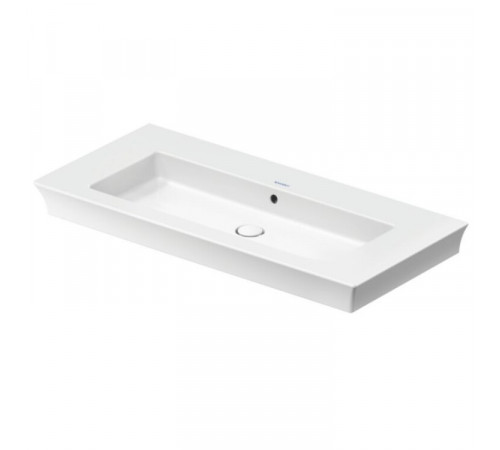 Раковина, Duravit, White Tulip, шгв 1055*490*155, отверстия для смесителя-отсутствуют, цвет раковины-белый глянцевый