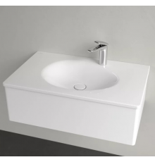 Раковина, Villeroy&Boch, Antao, шгв 800*500*150, отверстия для смесителя-1, CeramicPlus, цвет-альпийский белый