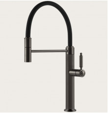 Смеситель для кухни, Gessi, VENTI20, цвет-Black Metal Brushed PVD