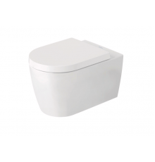Унитаз, Duravit, ME by Starck, подвесной, шгв 360*570*355, DuraShield, цвет-белый шелковисто-матовый/белый глянцевый