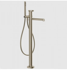 Смеситель для ванны и душа, Gessi, Anello, напольный, цвет-Finox Brushed Nickel