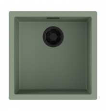 Мойка, OMOIKIRI, Yamakawa, шгв 456*456*220, отверстия для смесителя-отсутствуют, цвет-wind green