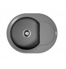 Мойка, OMOIKIRI, Sakaime, шгв 600*470*220, отверстия для смесителя-2 промаркированных, цвет-Leningrad grey
