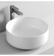 Раковина, Artceram, Cognac, шгв 420*420*160, отверстия для смесителя-отсутствуют, The.Saniglaze, цвет-белый глянцевый (Товар заказной, возврату не подлежит)