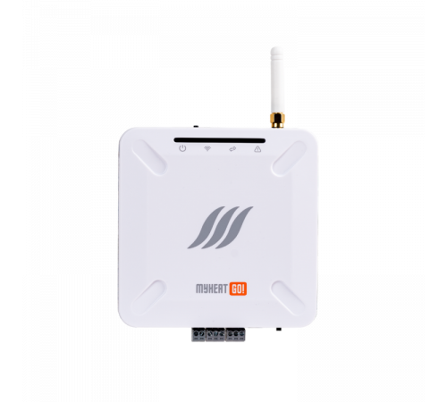 Контроллер, MyHeat, GO!+, для удалённого управления котлом отопления, 2 канала связи-GSM 2G и Wi-Fi 2.4g, с аккумулятором и радиомодулем