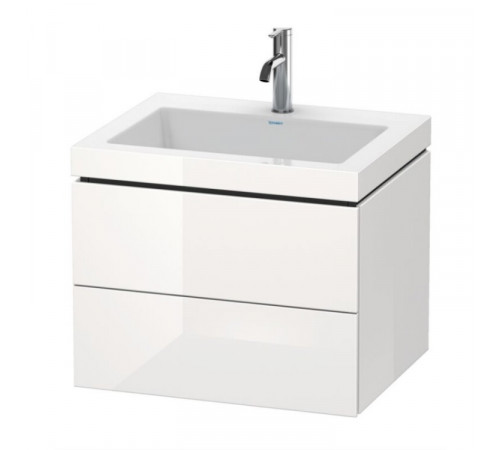 Тумба под раковину, Duravit, L-Cube, шгв 600*480*500, раковина-в комплекте, цвет-белый глянцевый