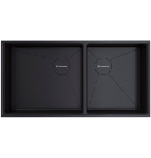 Мойка, Omoikiri, Taki, чаши-2, шгв 850*440*200, отверстия для смесителя-отсутствуют, цвет-графит