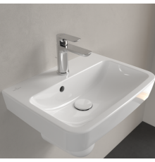 Раковина, Villeroy&Boch, O.Novo, шгв 500*370*110, отверстия для смесителя-1 сквозное, 2 промаркированных, AntiBac, цвет-альпийский белый