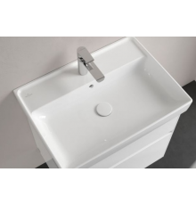 Раковина, Villeroy&Boch, Collaro, шгв 650*470*160, отверстия для смесителя-1 сквозное, 2 промаркированных, CeramicPlus, цвет-альпийский белый