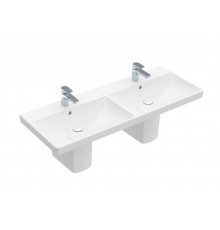 Раковина, Villeroy&Boch, Avento, шг 1200*470, отверстия для смесителя-1, цвет-альпийский белый