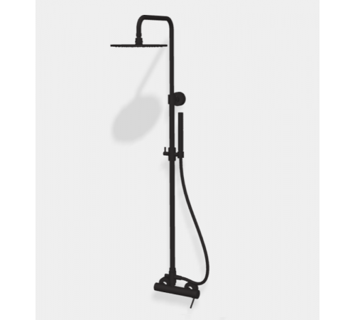 Душевая стойка, Fima Carlo Frattini, Shower column, цвет-черный матовый
