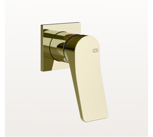 Смеситель для ванны и душа, Gessi, Rilievo, цвет-Brass PVD