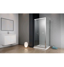 Боковая стенка, Radaway, Twist DW+S, шв 750*1900, хром, цвет стекла-прозрачный, Easy Clean